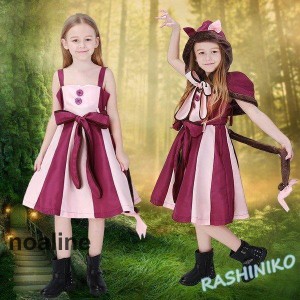 チェシャ猫 衣装 不思議の国のアリス 動物 衣装 コスチューム 女の子 キッズ メイド服 子供 アリスワンピース ドレス