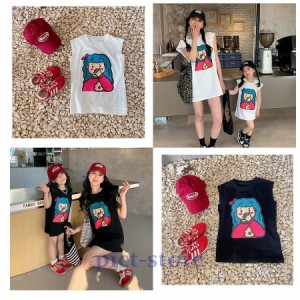 韓国版Tシャツワンピース親子服親子夏服子供服女性服親子服まとめ女性服