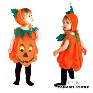 かぼちゃ パンプキン ハロウィン キッズ ベビー コスプレ衣装 女の子 男の子 子供用 仮装 ダンス衣装 キッズ コスプレ コスチューム 子供