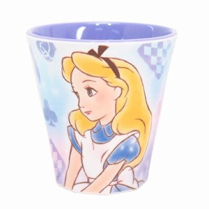 ◆ふしぎの国のアリス メラミンカップ/ファジー柄(ディズニー）マグカップ おしゃれ コップ マグ 食器(A40)