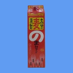 大分麦　老松酒造 のませてヨ パック25°2000ml  「お取り寄せ商品」