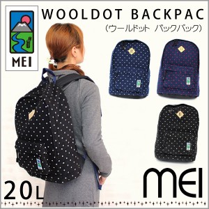 MEI リュック メイ エムイーアイ デイパック ドット柄 20L ウール リュックサック バックパック