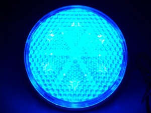 ●トラック用 丸型 LED 反射板 リフレクター NEO 24V C/ブルー