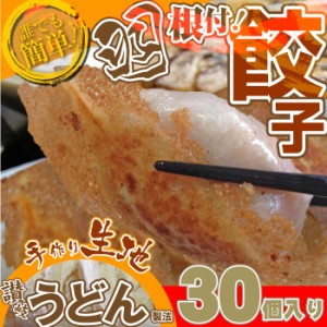 《限定セール》手作り純生餃子30個入り  讃岐うどん製法で作ったモチモチの皮の生餃子(惣菜) 焼くだけ オードブル パーティー big_dr お