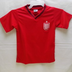 子供用 K061 イングランド 赤 14 ゲームシャツ パンツ付/選手選択/ベッカム/サッカー/キッズ/上下セット