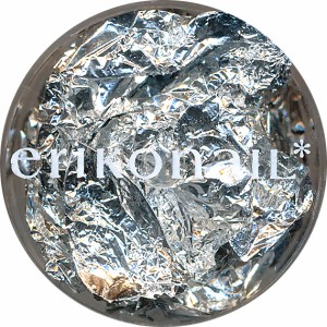 erikonail 黒崎えり子 ネイルホイル（シルバー）ジュエリーコレクション  ERI-155 銀箔みたいなメタリックホイル♪