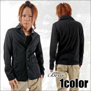 柔らかで着やすい ショールカラーポンチジャケット  ブラック  Mサイズ　030s7509b　メンズ　アウター  送料無料 Beno ブラック M L