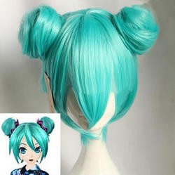 VOCALOID（ボーカロイド）初音ミク 浴衣風 コスチューム　コスプレウイッグ＋ウイッグネット