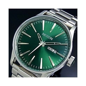 ニクソン NIXON 腕時計 The Sentry SS Green Sunray Watch A356-1696 c