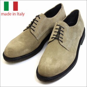 イタリア製 シューズ スエード レザー ポストマン プレーントゥ 短靴 レースアップ サンドベージュ 紳士靴 革靴 caca-tortora 