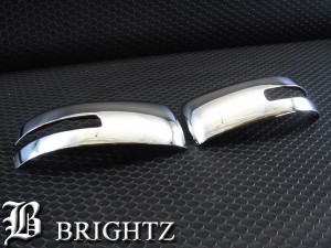 BRIGHTZ eKスペースカスタム B11A メッキ ドア ミラーカバー Aタイプ MIR−SID−098