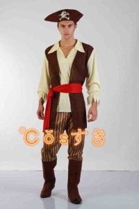 ハロウィンHalloween海賊成人用男性用イベントパーティー ステージ衣装仮装COS高品質新品Cosplay アニメコスチューム