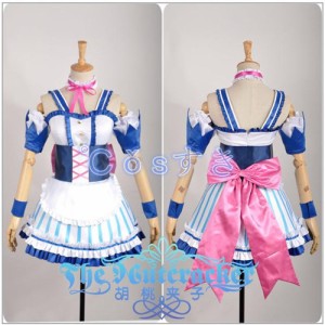 アイドルマスター シンデレラガールズ 島村 卯月 しまむら うづき  メイド服 コスプレ衣装  COS 高品質 新品 Cosplay 