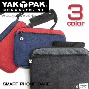 YAKPAK ヤックパック 取り外し可能なストラップ付きスマートフォンケース ジップポケット付き。YAKPAK-YP2905