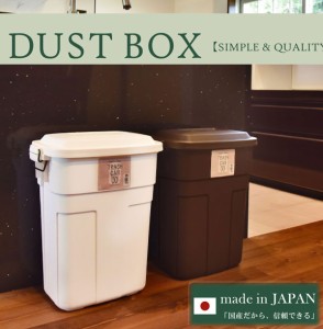 安心 日本製 頑丈 トラッシュカン ダストボックス 30L 大容量 ゴミ箱 ゴミ箱ラック くず入れ キッチン ふた付 おしゃれ