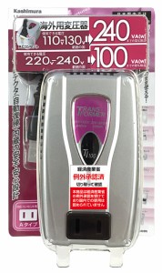 海外用変圧器110-130V/240VA 220-240V/100VA WT-73M