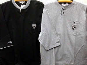 ４L・５Lサイズ　レシュロンスポーツ  ヘンリーネック　七分袖Ｔシャツ