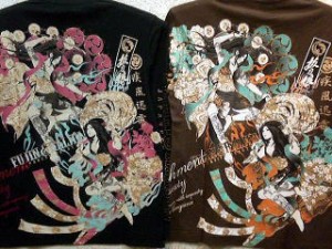 カラクリ魂　和柄　抜刀娘　穂乃花＆結愛  長袖Tシャツ　 KARAKURI