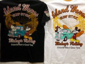 ローブローナックル  ディズニーコラボ　半袖Tシャツ MICKEYS HOLIDAY  DISNY×LOW BLOW KNUCKLE