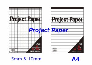 オキナ プロジェクトペーパー A4 PPA45S 600円 方眼 ブルー