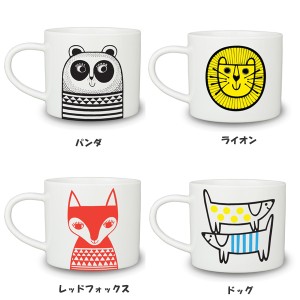 メイク インターナショナル マグカップ 350ml コーヒーカップ 北欧 アニマル柄 / MAKE INTERNATIONAL Mug