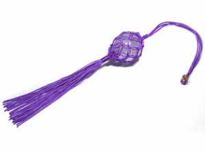 【天然石 開運＆風水アイテム】風水袋 約35mm玉用 紫 パワーストーン