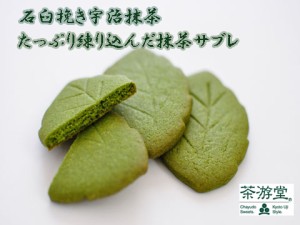 送料無料 抹茶サブレ（茶ぶれ）京都宇治のお茶屋スイーツ お菓子 のしOK / 贈り物 グルメ ギフト