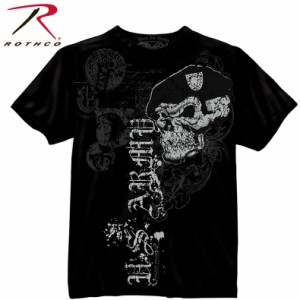 ブラック スカル Black Ink U.S. Army Skull w Beret T-Shirt Ｔシャツ メンズ ギフト 男性 プレゼント rothco80415 Rothco 