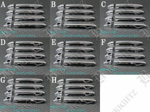 BRIGHTZ クラウン 200 201 202 203 204 メッキドアハンドルカバー ノブ フルカバータイプ PRIUS30−NOBU−FS