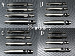 BRIGHTZ ダイハツ 選択可能！ブーンルミナス M502G M512G ブラックメッキドアハンドルカバー ノブ COR−NOBU−FB