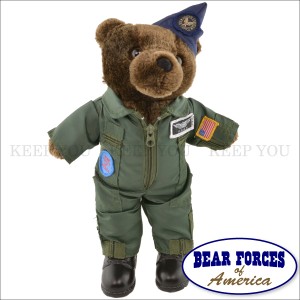 テディベア ARMY ＆ AIR FORCE 約25cm 空軍 軍隊 MILITARY TEDDY BEARS ベアフォース BEAR FORCES of America【テディベア くま ぬいぐる