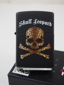 ジッポーZippo  SKULL Leopard スカルレパード 豹 黒BK新品USA