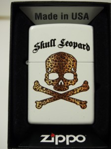 ジッポーZippo  SKULL Leopard スカルレパード 豹 白WT新品USA