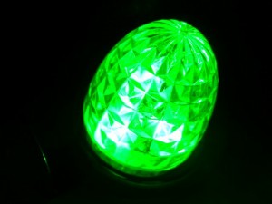 ●トラック用 LED ミニサイドマーカー 零 C/グリーン 12V/24V 共用 L型ステー付き 532743