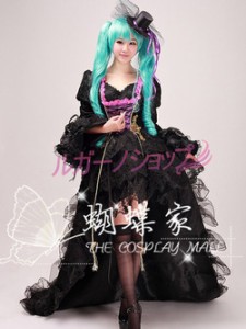 VOCALOID 　ボーカロイド　龍ノ啼ク箱庭拠リ 初音ミク風 コスプレ衣装 cosplay コスチューム