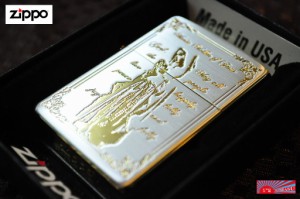 【ZIPPO  Maria ゴールド 鏡面 】 マリア/ライター/人気/奇麗/おしゃれ/ブランド/ジッポ/売れ筋/おすすめ/カジュアル/クラシック ライタ