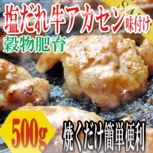 プレミアム認定のお店！ 肉 塩だれ牛ホルモン500ｇ（アカセン味付け）/ホルモン/ほるもん/牛肉/同梱にもおすすめ/冷凍A pre