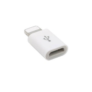 お試し【iphone 充電器へ micro-USB 変換アダプタ】micro usb から iphone5/6/7/8 ipad mini 充電に変換コネクタ [メール便発送]