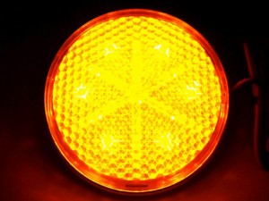 ●トラック用 丸型 LED 反射板 リフレクター NEO 24V 橙/橙