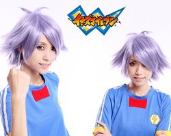 イナズマイレブン　吹雪士郎(ふぶき しろう) 　コスチューム　コスプレウイッグ＋ウイッグネット 