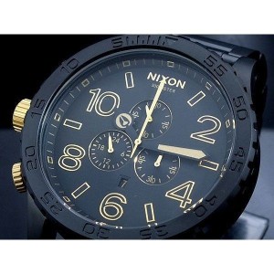 ニクソン NIXON 腕時計 51-30 CHRONO A083-1041 MATTE BLACK GOLD A0831041