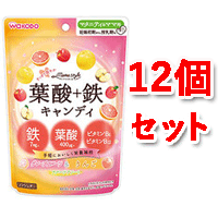 【お得な12個セット】【和光堂】ママスタイル 葉酸+鉄キャンディ　78g×12個