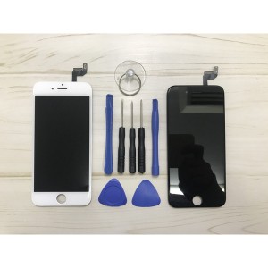 iPhone6S フロントパネル ( 純正再生品 )  白/黒 工具付 ( 純正液晶純正IC ) リペア品 アイフォン ガラス 画面 液晶 修理 交換　1枚