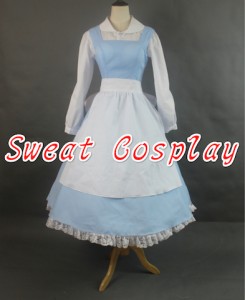 高品質 高級コスプレ衣装 ディズニー 美女と野獣 風 プリンセス ベル タイプ ドレス belle costume beauty and the beast costume