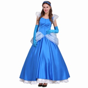 高品質 高級コスプレ衣装 ディズニー 風 シンデレラ プリンセス タイプ オーダーメイド ドレス Cinderella Halloween Party Dress