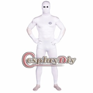 高品質 高級コスプレ衣装 ベイマックス 風 オーダーメイド ボディースーツ 2015 New Design Big Hero 6 Baymax Zentai Bodysuit