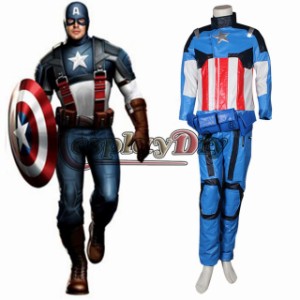 高品質 高級コスプレ衣装 キャプテン アメリカ アベンジャーズ 風 オーダーメイド Captain America Adult Men Halloween Carnival Party