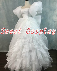 高品質 高級コスプレ衣装 ディズニー 魔法にかけられて 風 オーダーメイド ドレス Enchanted Princess Giselle costume 