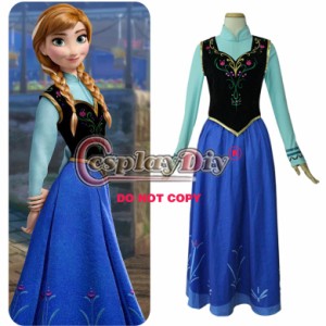 高品質 高級コスプレ衣装 ディズニー風 アナと雪の女王 ドレス アナ タイプ elsa queen dress in Frozen shinning dress for party 5