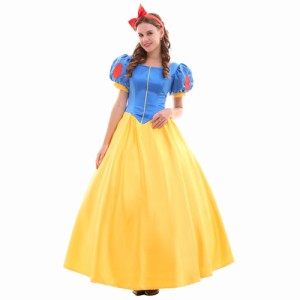高品質 高級コスプレ衣装 ハロウィン ディズニー 風 プリンセス ドレス 白雪姫 タイプ Snow White Princess Dress Costume 